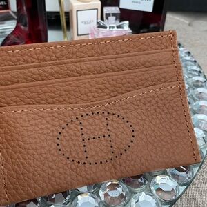 ✨Leather Card Holder Brown/Tan Color✨NEW